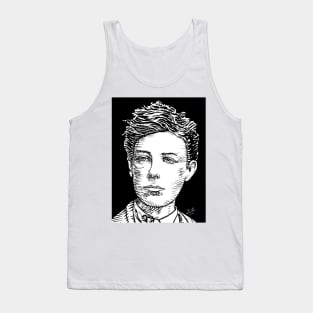 ARTHUR RIMBAUD ink portrait Tank Top